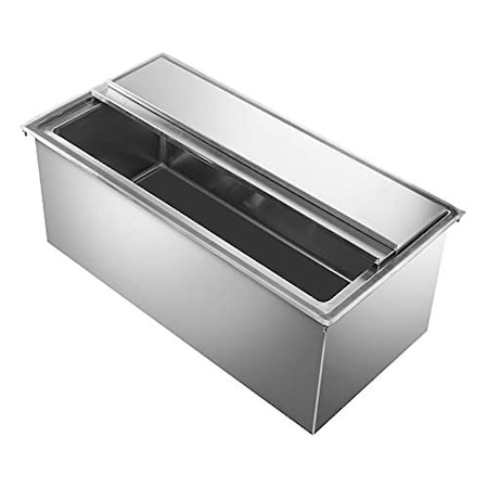 Amgood 18 in. x 30 in. Stainless Steel Drop-In Ice Bin with Sliding Cover NSF Drop In Ice Bin Chest AMG - ICE BIN XDIIB-183010